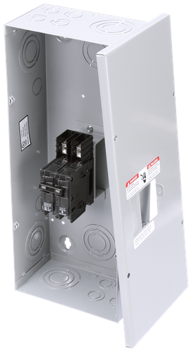 Product image for Siemens E0202MB1100 7-3/8 x 4-5/16 x 17-1/8 Inch 120/240 VAC 100 Amp NEMA 1 Enclosure