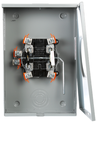Product image for Siemens 40404-025 600 VAC 200 Amp 1-Phase 3-Wire 4-Jaw 1-Position Lever Bypass Ringless Meter Mounting Equipment