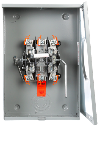 Product image for Siemens 40405-025 600 VAC 200 Amp 3-Phase 3-Wire 5-Jaw 1-Position Lever Bypass Ringless Meter Mounting Equipment