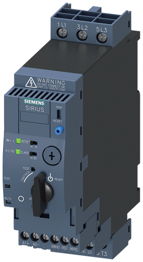 Product image for Siemens 3RA6120-1EB32 400 Volt 32 Amp 20 Hp 3-Phase 3-Pole Screw Terminal Direct Compact Starter