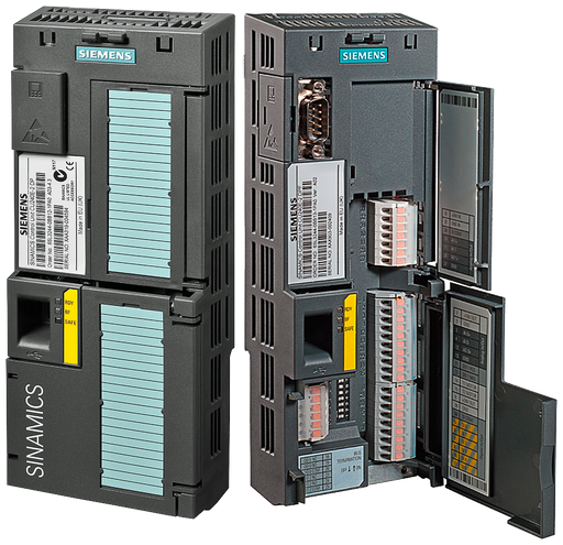 Product image for Siemens 6SL3244-0BB12-1BA1 24 VDC 2-Analog I/O 6-Digital Input 3-Digital Output Inverter Control Unit