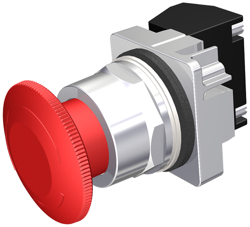 Product image for Siemens 52PR8W2A 2-Position PTR Red Maintained Twist to Release Operator Push Button