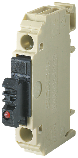 Product image for Siemens 8WA1011-1SF12 1.5 mm. 18 to 14 AWG 1-Terminal Fuse Terminal Block