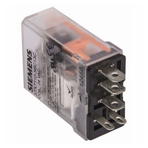Product image for Siemens 3TX7110-5BC13C 24 VAC 20 Amp SPDT Plug-In Relay