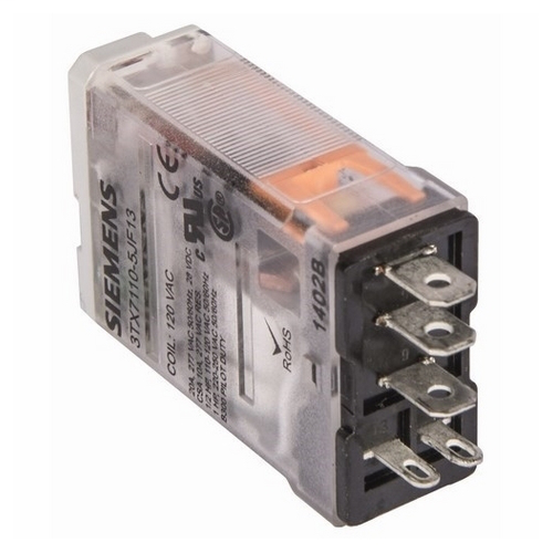 Product image for Siemens 3TX7110-5JF13 120 VAC 20 Amp SPDT Plug-In Relay