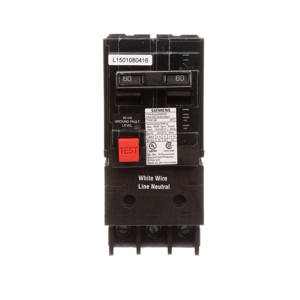 Siemens Ca QE260 QE BRKR,2P,120/240 Siemens Ca QE260 QE BRKR,2P,120/240