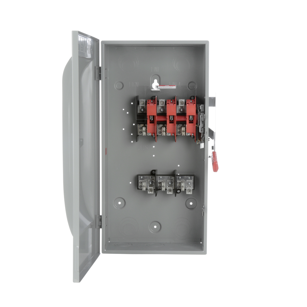 Siemens Industry HF364 480/600 VAC 250/600 VDC 200 Amp 3-Pole 3-Wire NEMA 1 Heavy Duty Fusible Safety Switch Siemens Industry HF364 480/600 VAC 250/600 VDC 200 Amp 3-Pole 3-Wire NEMA 1 Heavy Duty Fusible Safety Switch