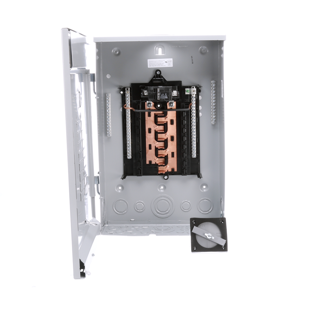 Product image for Siemens PW1624B1100CU 120/240 VAC 100 Amp 1-Phase 3-Wire NEMA 3R Main Breaker/Convertible Load Center