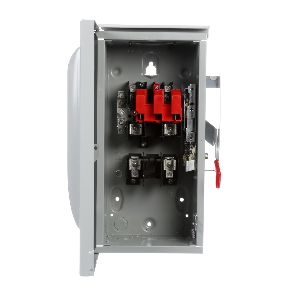 Siemens Industry GF222NR 240 VAC/250 VDC 60 Amp 2-Pole 3-Wire NEMA 3R General Duty Fusible Safety Switch Siemens Industry GF222NR 240 VAC/250 VDC 60 Amp 2-Pole 3-Wire NEMA 3R General Duty Fusible Safety Switch