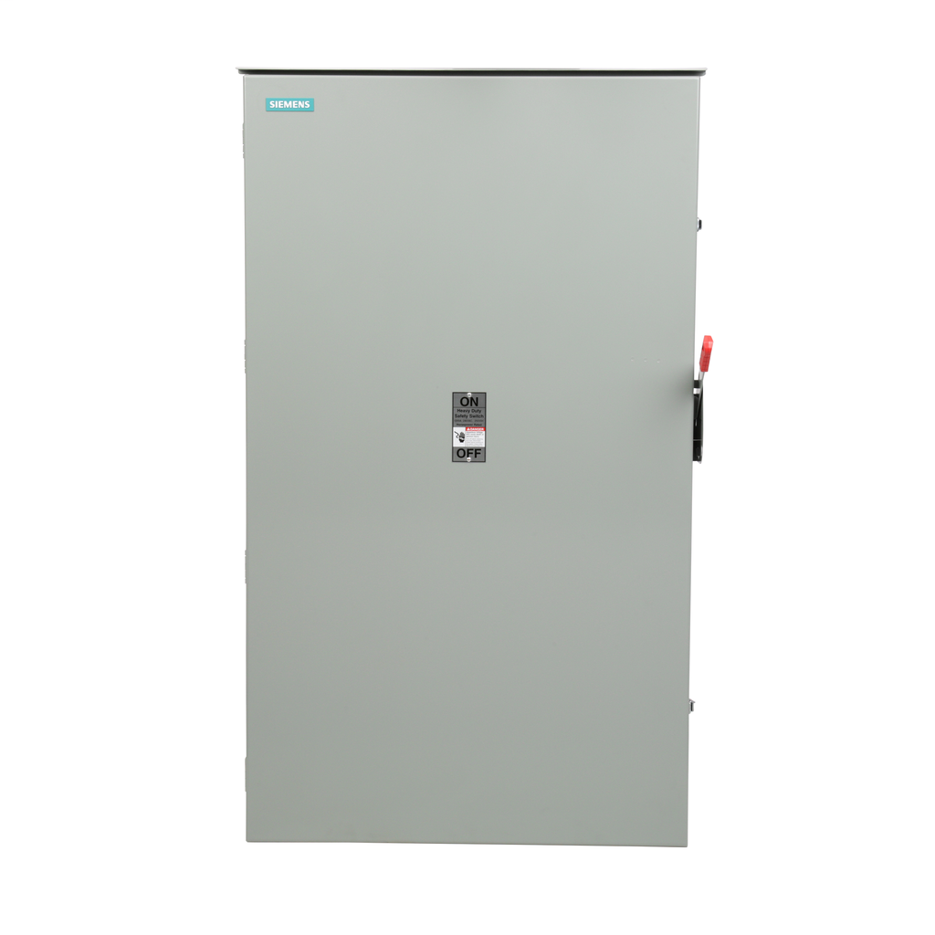Siemens Industry HF328NR 240 VAC/250 VDC 1200 Amp 3-Pole 4-Wire NEMA 3R Heavy Duty Fusible Safety Switch Siemens Industry HF328NR 240 VAC/250 VDC 1200 Amp 3-Pole 4-Wire NEMA 3R Heavy Duty Fusible Safety Switch