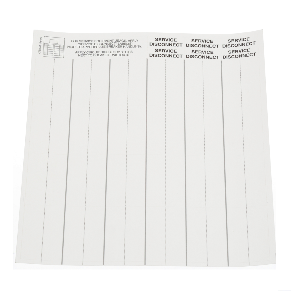 Siemens Industry ECADHLCDIRLBL Adhesive Load Center Directory Label Siemens Industry ECADHLCDIRLBL Adhesive Load Center Directory Label
