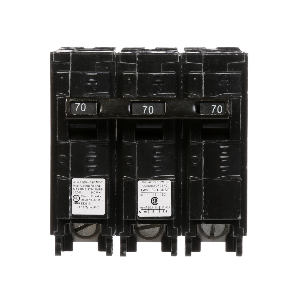 S-A MP370 BREAKER 70A 3P 240V 10KA S-A MP370 BREAKER 70A 3P 240V 10KA