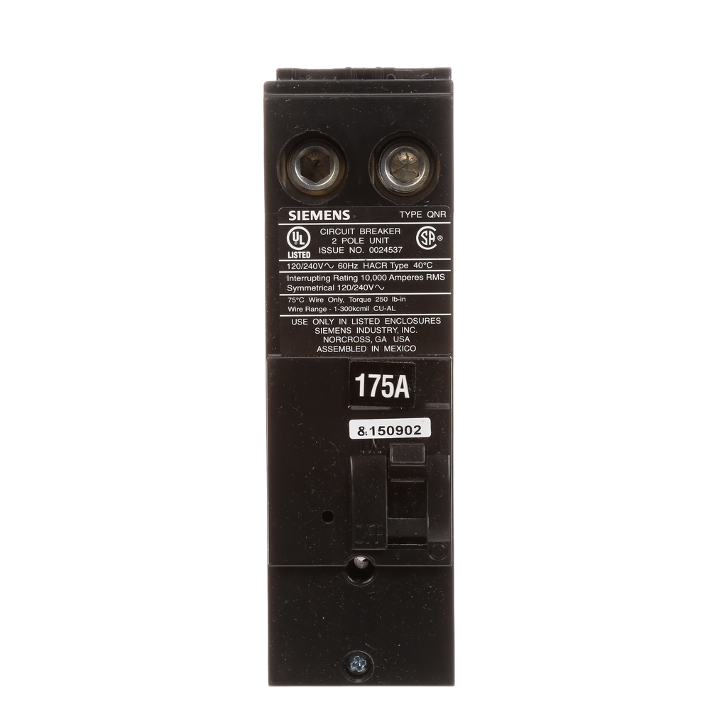 S-A QN2175R BREAKER 175A 2P 120/240 S-A QN2175R BREAKER 175A 2P 120/240