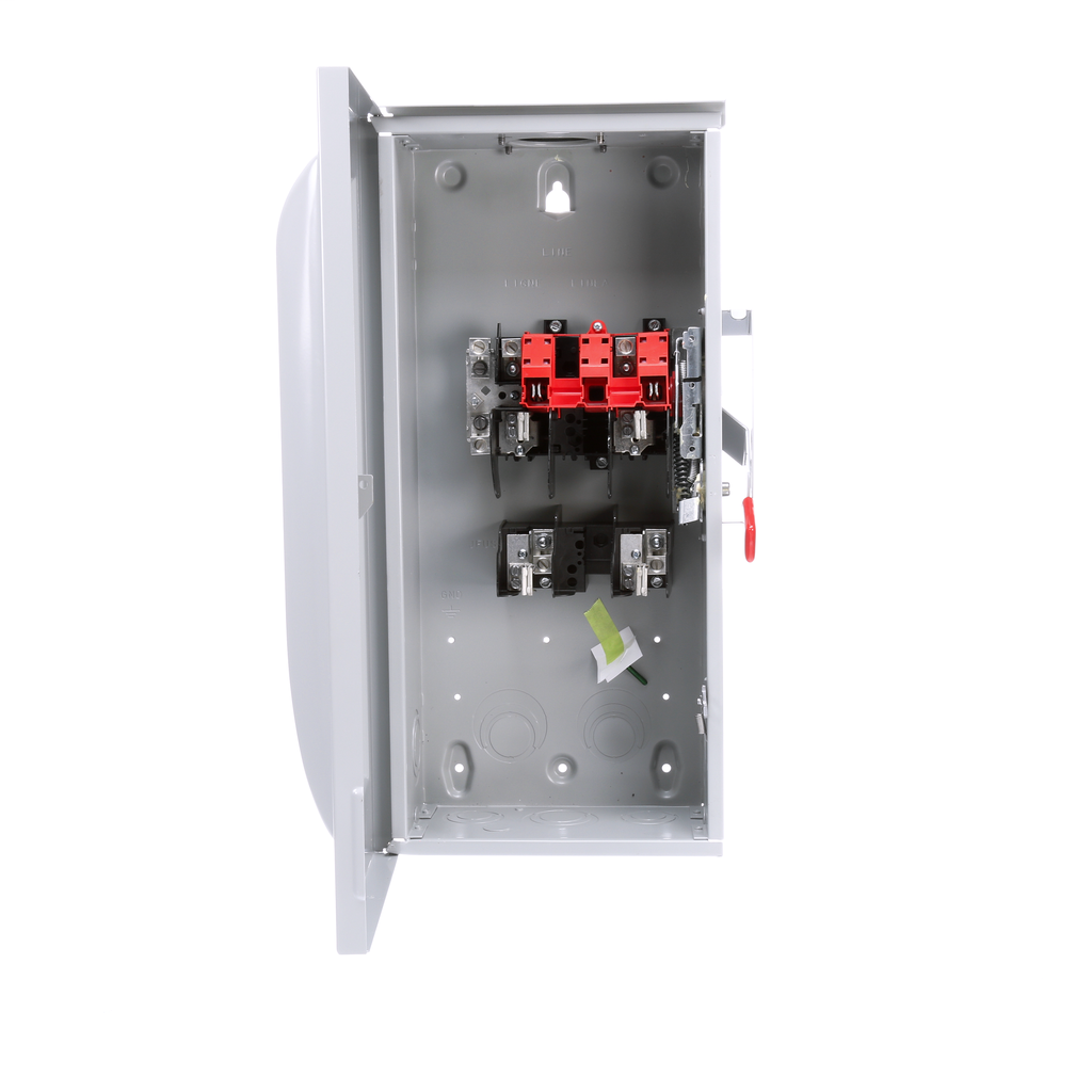 Siemens Industry GF223NR 240 VAC/250 VDC 100 Amp 2-Pole 3-Wire NEMA 3R General Duty Fusible Safety Switch Siemens Industry GF223NR 240 VAC/250 VDC 100 Amp 2-Pole 3-Wire NEMA 3R General Duty Fusible Safety Switch