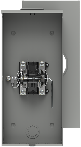 Product image for Siemens 47605-02FL 600 VAC 320 Amp 1/3-Phase 3-Wire 5-Jaw 1-Position Lever Bypass Ringless Meter Mounting Equipment