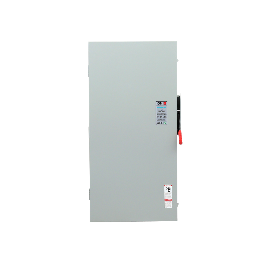 Siemens Industry HF365NA 600 VAC 400 Amp 3-Pole 4-Wire NEMA 1 Heavy Duty Fusible Safety Switch Siemens Industry HF365NA 600 VAC 400 Amp 3-Pole 4-Wire NEMA 1 Heavy Duty Fusible Safety Switch