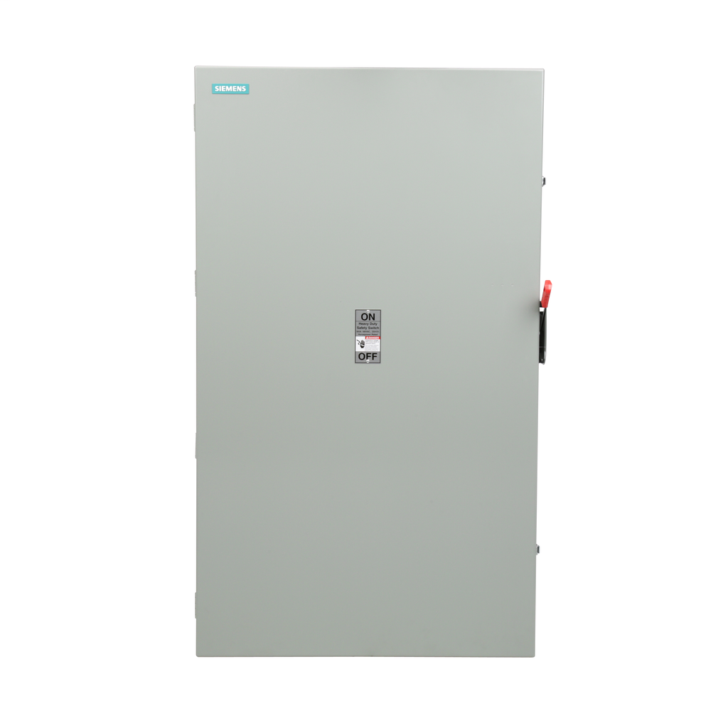 Siemens Industry HF367N 480/600 VAC/250 VDC 800 Amp 3-Pole 4-Wire NEMA 1 Heavy Duty Fusible Safety Switch Siemens Industry HF367N 480/600 VAC/250 VDC 800 Amp 3-Pole 4-Wire NEMA 1 Heavy Duty Fusible Safety Switch