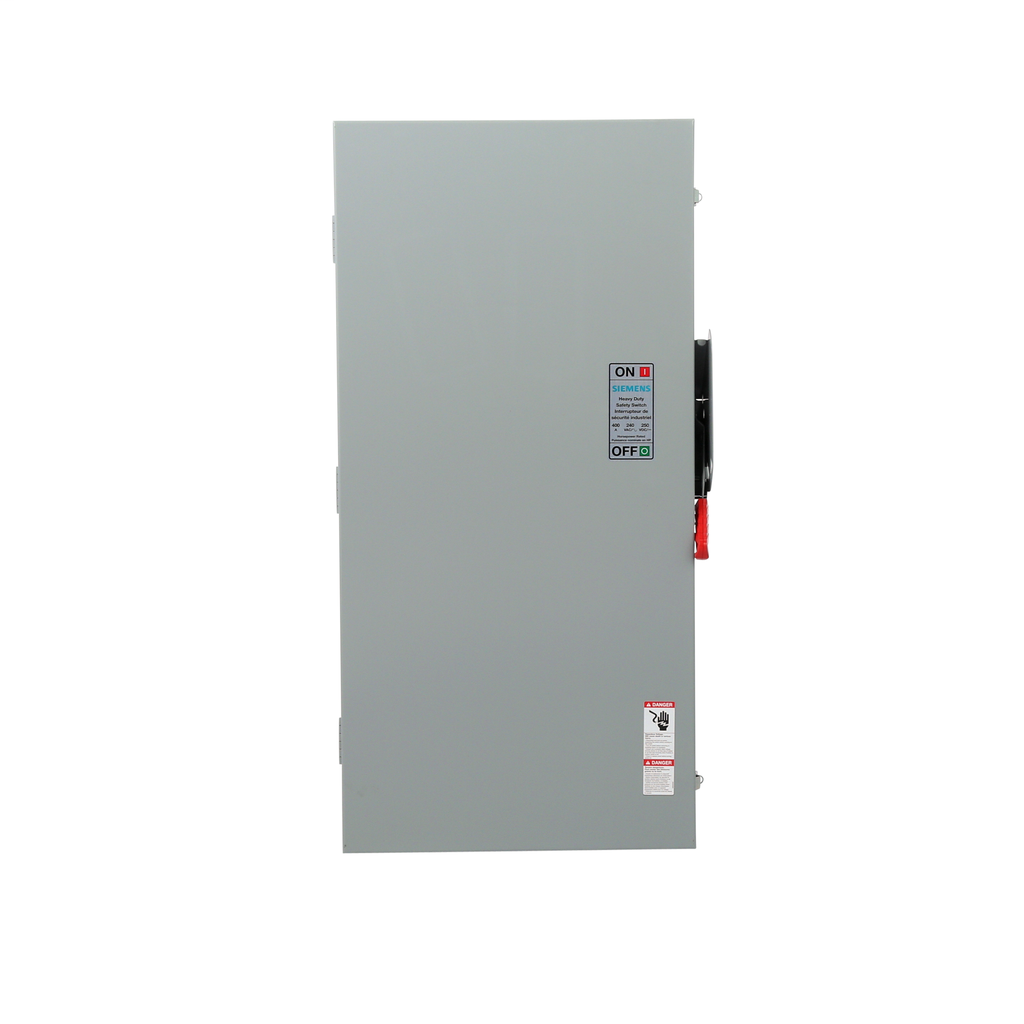 Siemens HF325NA 400 Amp 3-Pole 240 Volt Fused Heavy Duty Type 1 Safety Switch Siemens HF325NA 400 Amp 3-Pole 240 Volt Fused Heavy Duty Type 1 Safety Switch