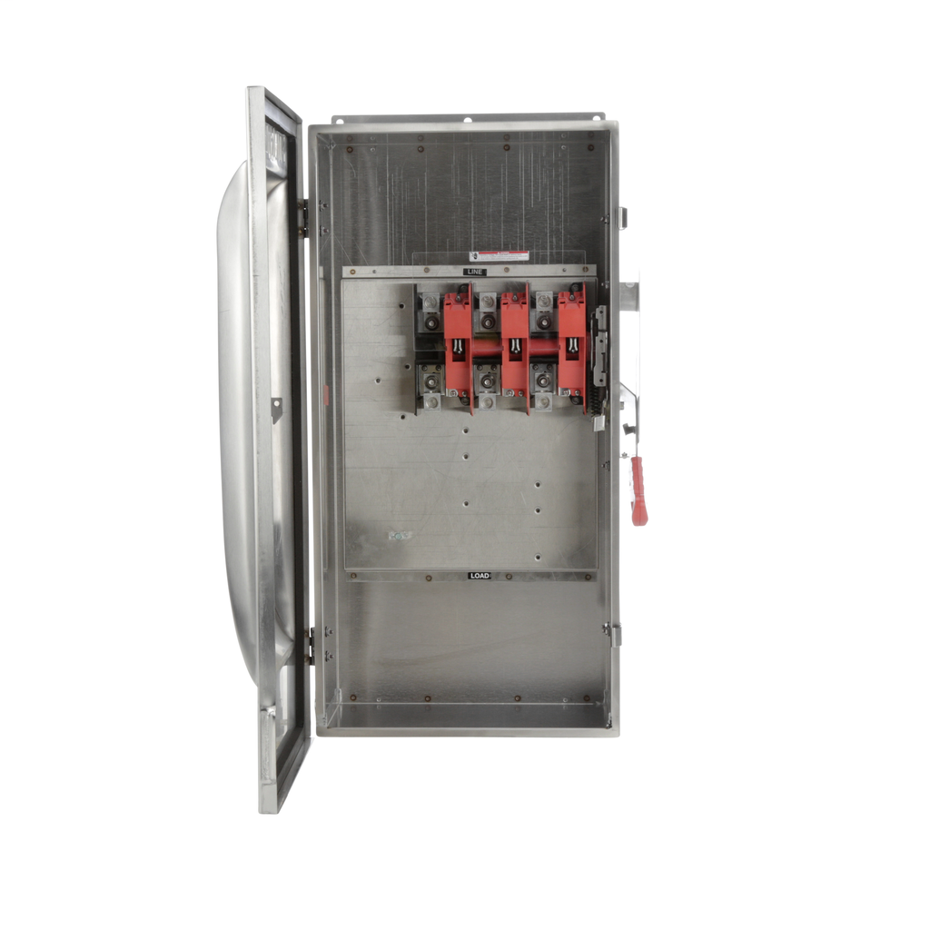 Siemens Industry HNF364S 240/480/600 VAC 250/600 VDC 200 Amp 3-Pole 3-Wire NEMA 4/4X Heavy Duty Non-Fusible Safety Switch Siemens Industry HNF364S 240/480/600 VAC 250/600 VDC 200 Amp 3-Pole 3-Wire NEMA 4/4X Heavy Duty Non-Fusible Safety Switch