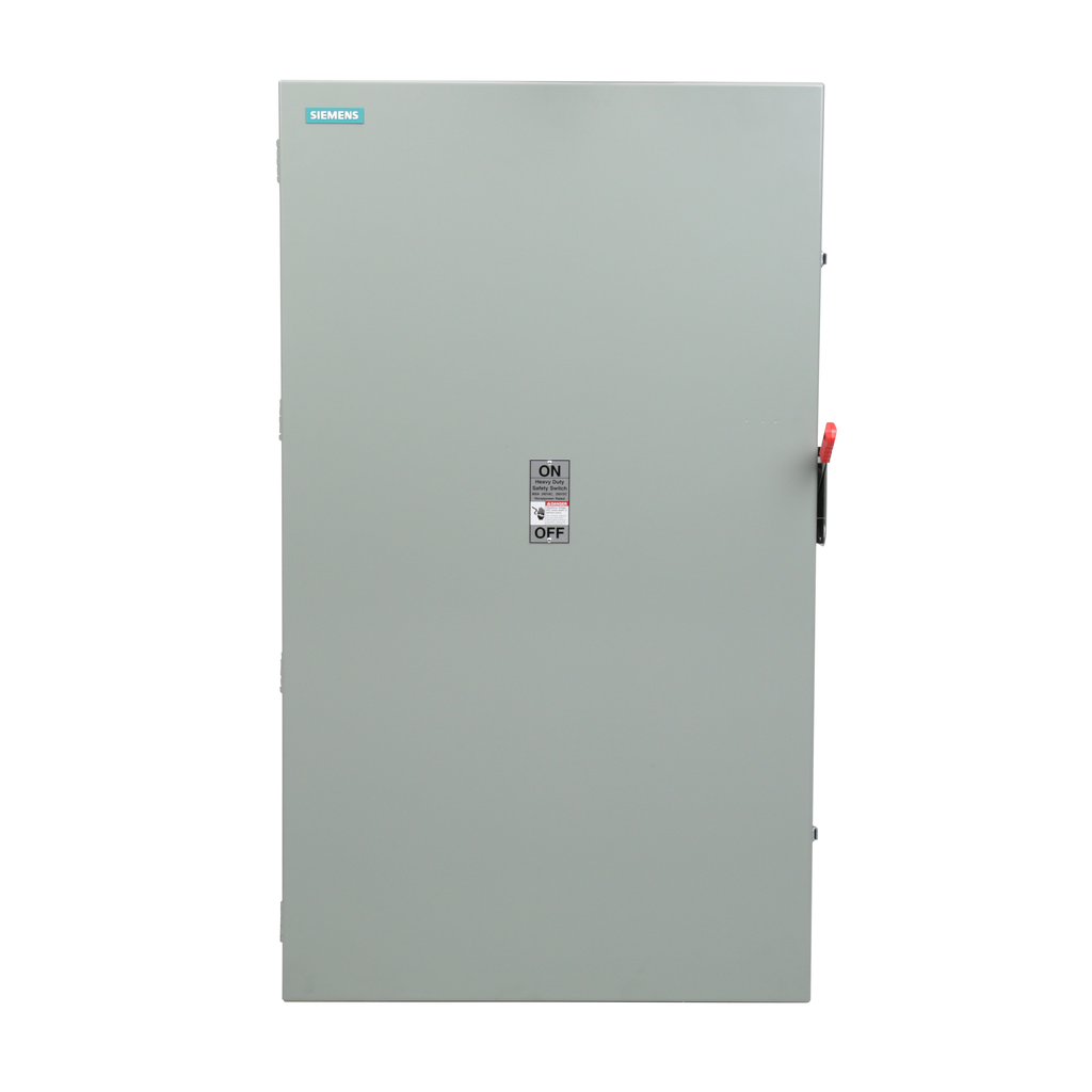 Siemens Industry HF327N 240 VAC/250 VDC 800 Amp 3-Pole 4-Wire NEMA 1 Heavy Duty Fusible Safety Switch Siemens Industry HF327N 240 VAC/250 VDC 800 Amp 3-Pole 4-Wire NEMA 1 Heavy Duty Fusible Safety Switch