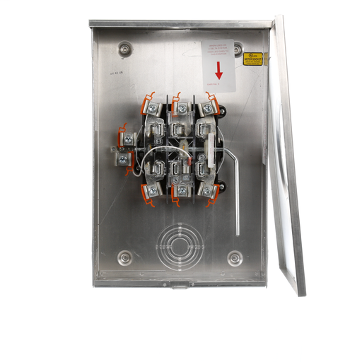 Product image for Siemens 41407-015F 600 VAC 200 Amp 3-Phase 4-Wire 7-Jaw Lever Bypass Ringless Meter Mounting Equipment