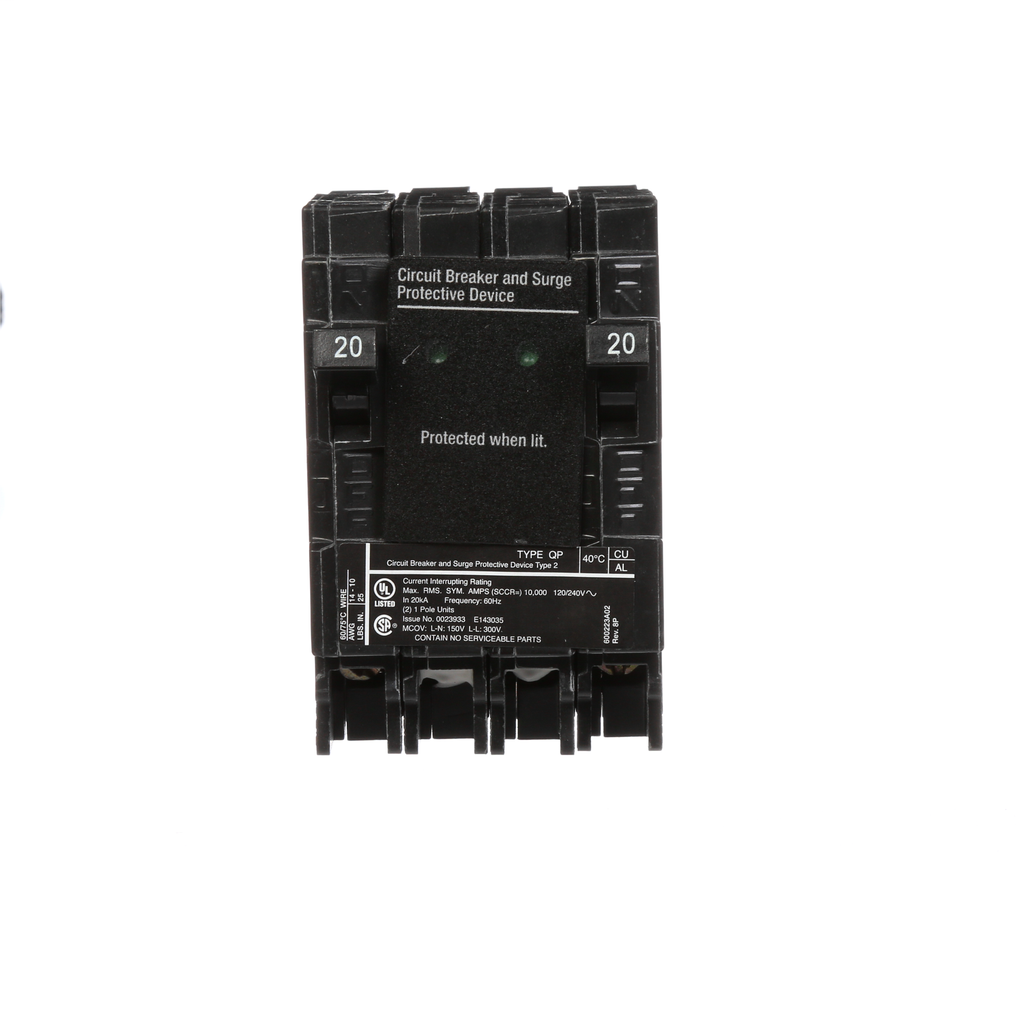 S-A QSA2020SPDP SURGE (2)20A 1P 120 S-A QSA2020SPDP SURGE (2)20A 1P 120