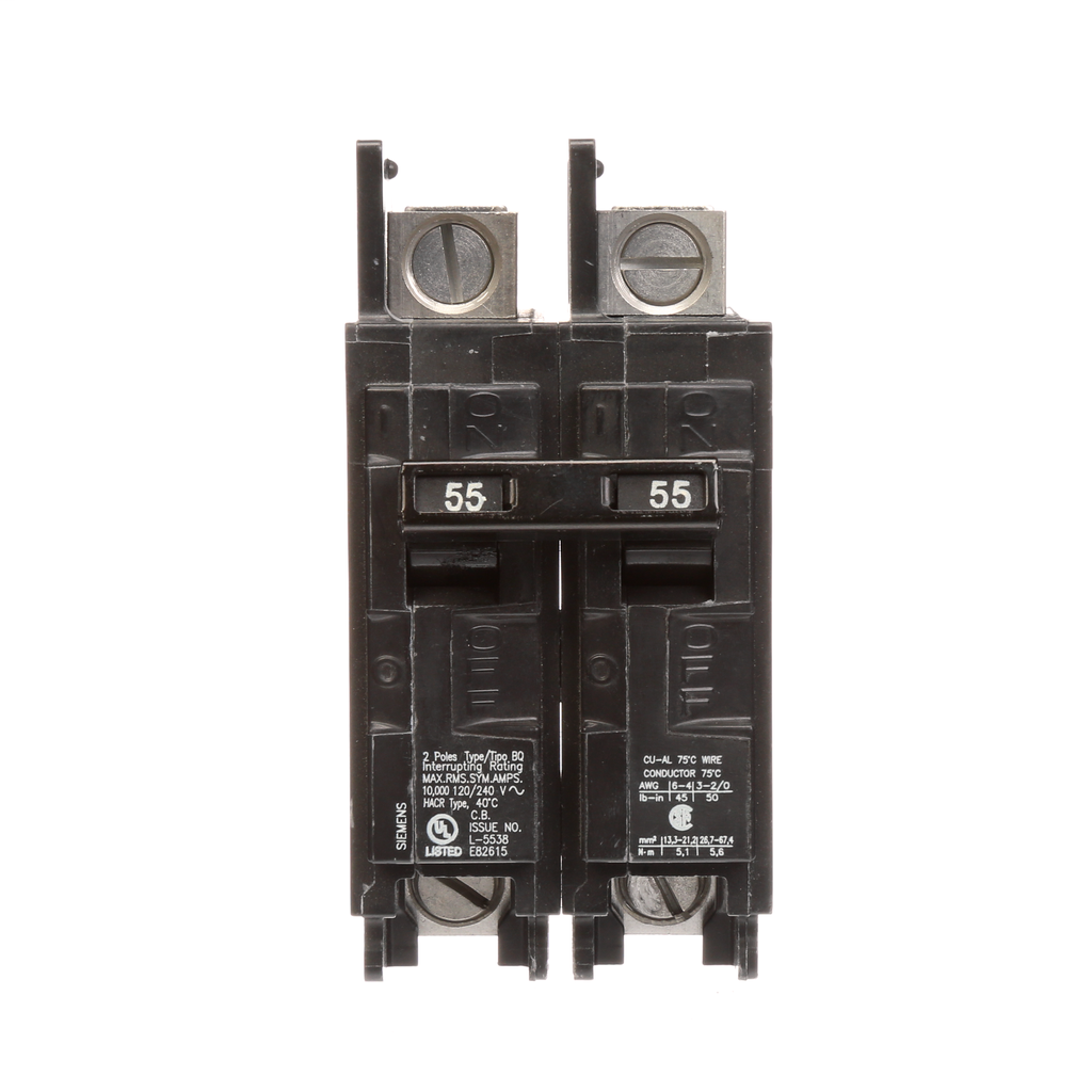 S-A BQ2B055L BRKR BQ 2P 120/240V 55 S-A BQ2B055L BRKR BQ 2P 120/240V 55