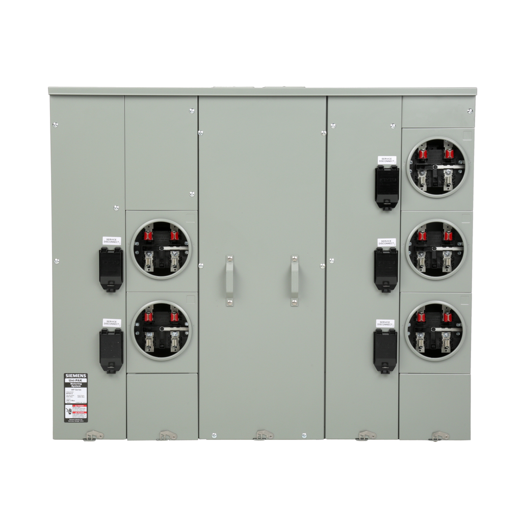 Product image for Siemens WP6512 120/240 VAC 600 Amp 1-Phase 3-Wire Overhead/Underground Feed Direction Meter Center
