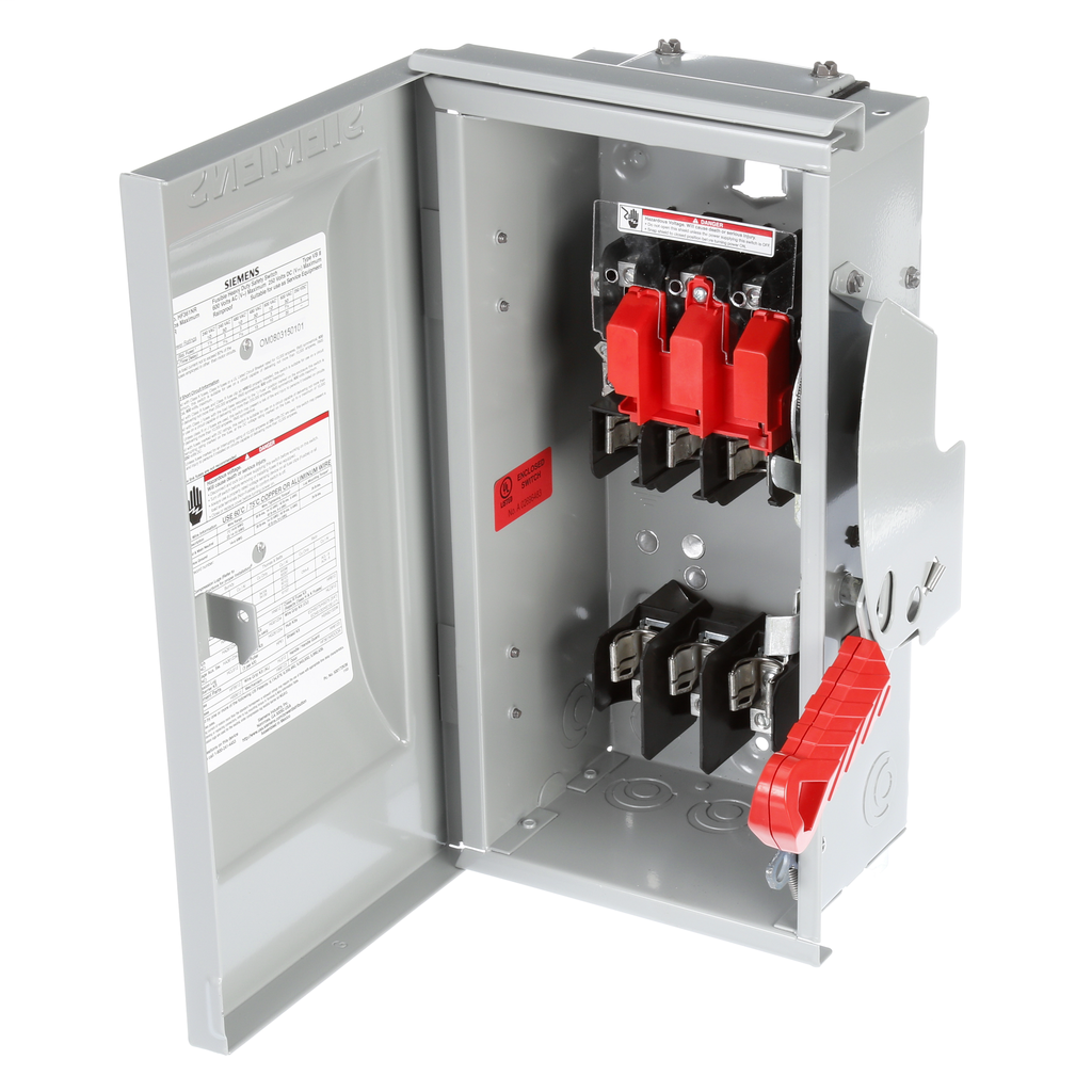 Siemens Industry HF361NR 480/600 VAC/250 VDC 30 Amp 3Pole 4Wire NEMA