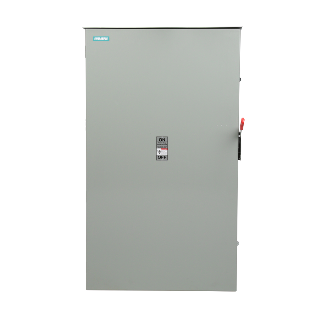 Siemens Industry HF368NR 480/600 VAC/250 VDC 1200 Amp 3-Pole 4-Wire NEMA 3R Heavy Duty Fusible Safety Switch Siemens Industry HF368NR 480/600 VAC/250 VDC 1200 Amp 3-Pole 4-Wire NEMA 3R Heavy Duty Fusible Safety Switch
