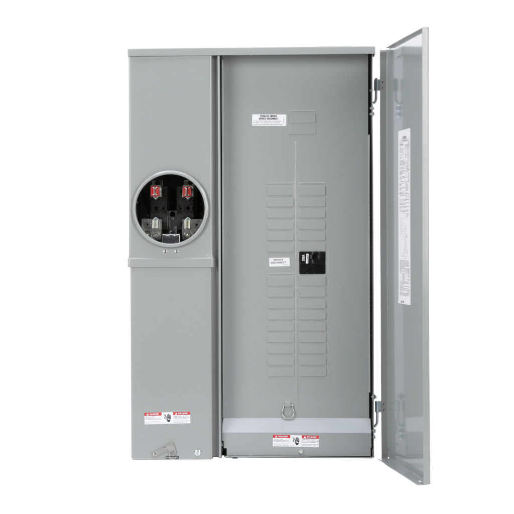 Product image for Siemens MC3040S1200SC 120/240 VAC 200 Amp 1-Phase 3-Wire Ring Type Combination Meter Load Center