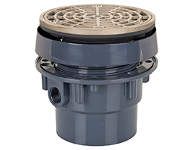832-35PNR FinishLine™ Adjustable Floor Drain Sch. 40 Hub Connection- 5 1/2" Top