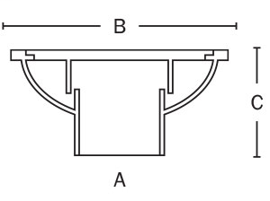 866-34APK Bell Trap Drain PVC or ABS