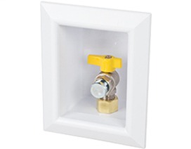 696-1021GF 1/2" NPT valve and adapter for iron pipe, bagged OxBox™ Gas Valve Outlet Box
