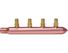 672WG0430 PowerPEX® BranchMaster™ ASTM F1960 1/2" PEX branches 3/4" Male Sweat × Spin Closed Trunks