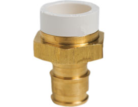 645WGC2 1/2" CPVC × 1/2" F1960 PowerPEX® ASTM F1960 CPVC Straight Adapters
