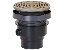 832-36PNR FinishLine™ Adjustable Floor Drain Sch. 40 Hub Connection-6 1/2" Top