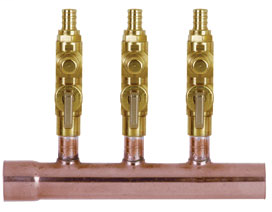 672XB0342 PowerPEX® BranchMaster™ 1" Male Sweat × 1" Female Sweat Trunk Balancing Valves