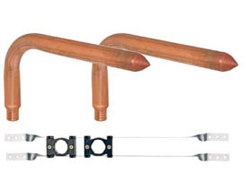 689X5103 Two 4" x 8" stub out elbows with 3/4" PEX connection. PowerPEX® ASTM F1807 No Lead Water Heater Stub Out Kits