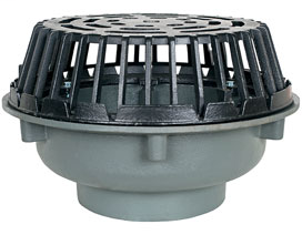 868-2010 10" no-hub connection Large Capacity Cast Iron Roof Drain