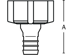 637X20 1/2" PEX × 1/2" FIP swivel PowerPEX® ASTM F1807 No Lead Copper Faucet Straight Adapters