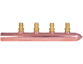672WG0440 PowerPEX® BranchMaster™ ASTM F1960 1/2" PEX branches 1" Male Sweat × Spin Closed Trunks