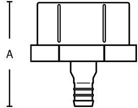 637X410 1/bag PowerPEX® ASTM F1807 No Lead Copper Ballcock Straight Adapter