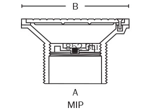 852-4LP On-Grade Adjustable Cleanout ABS MIP Thread