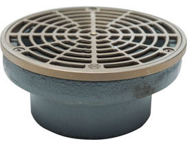 844-24NR On-Grade Floor Drain Cast Iron No-Hub Connection