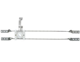 525-161PB Twisted bracket with one plastic bend support StrongArm™ with PEX Bend LockBlock™
