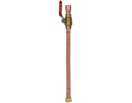 634-CG118FP 3/4" FIP swivel × 3/4" CPVC socket CPVC MetalHead™ Water Heater Connectors FIP-Swivel Straight Flex
