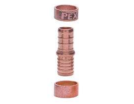 645X2G 1/2" PEX × 1/2" PB PowerPEX® ASTM F1807 No Lead PB Straight Adapters