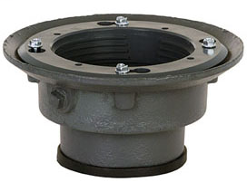 833-64F FinishLine™ Adjustable Flashing Drain Cast Iron Push-Joint Connection - ABS on Cast-6 1/2"