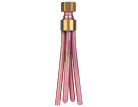 695-D432 Two 1/4" male sweat branches Two spin-closed branches Distributor